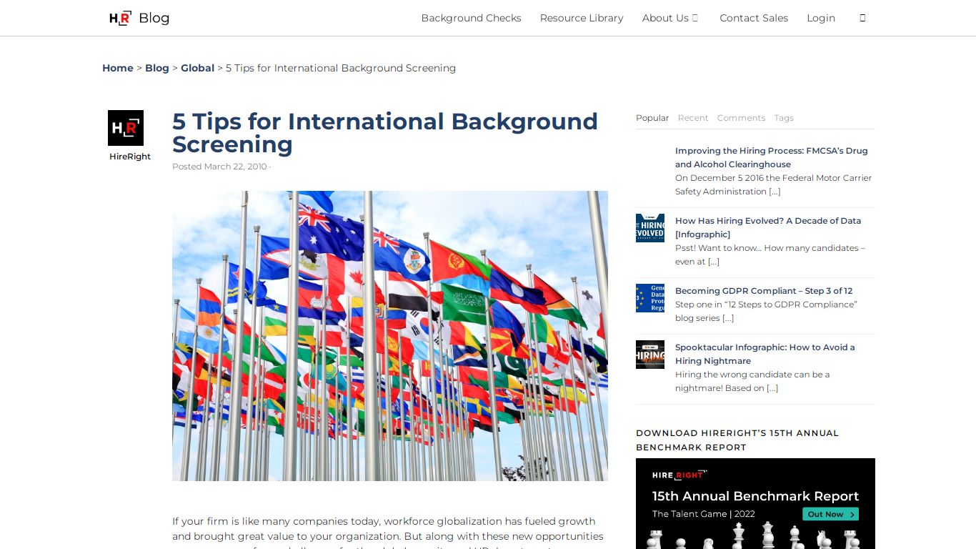 5 Tips for International Background Screening - HireRight