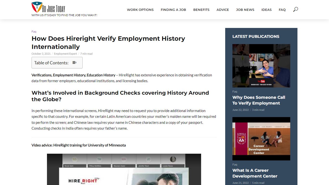 How Does Hireright Verify Employment History Internationally